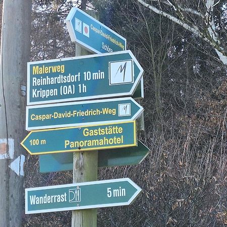 Ferienwohnung Blick Zum Zirkelstein Reinhardtsdorf-Schona Esterno foto
