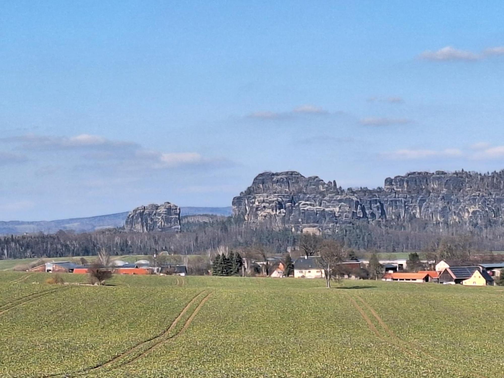 Ferienwohnung Blick Zum Zirkelstein Reinhardtsdorf-Schona Esterno foto